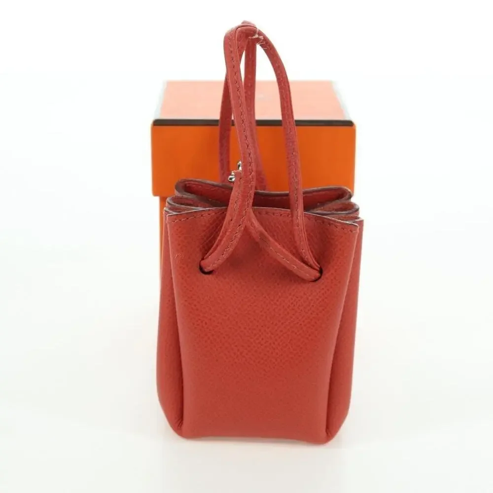 Hermes Leather Vespa Pouch Red